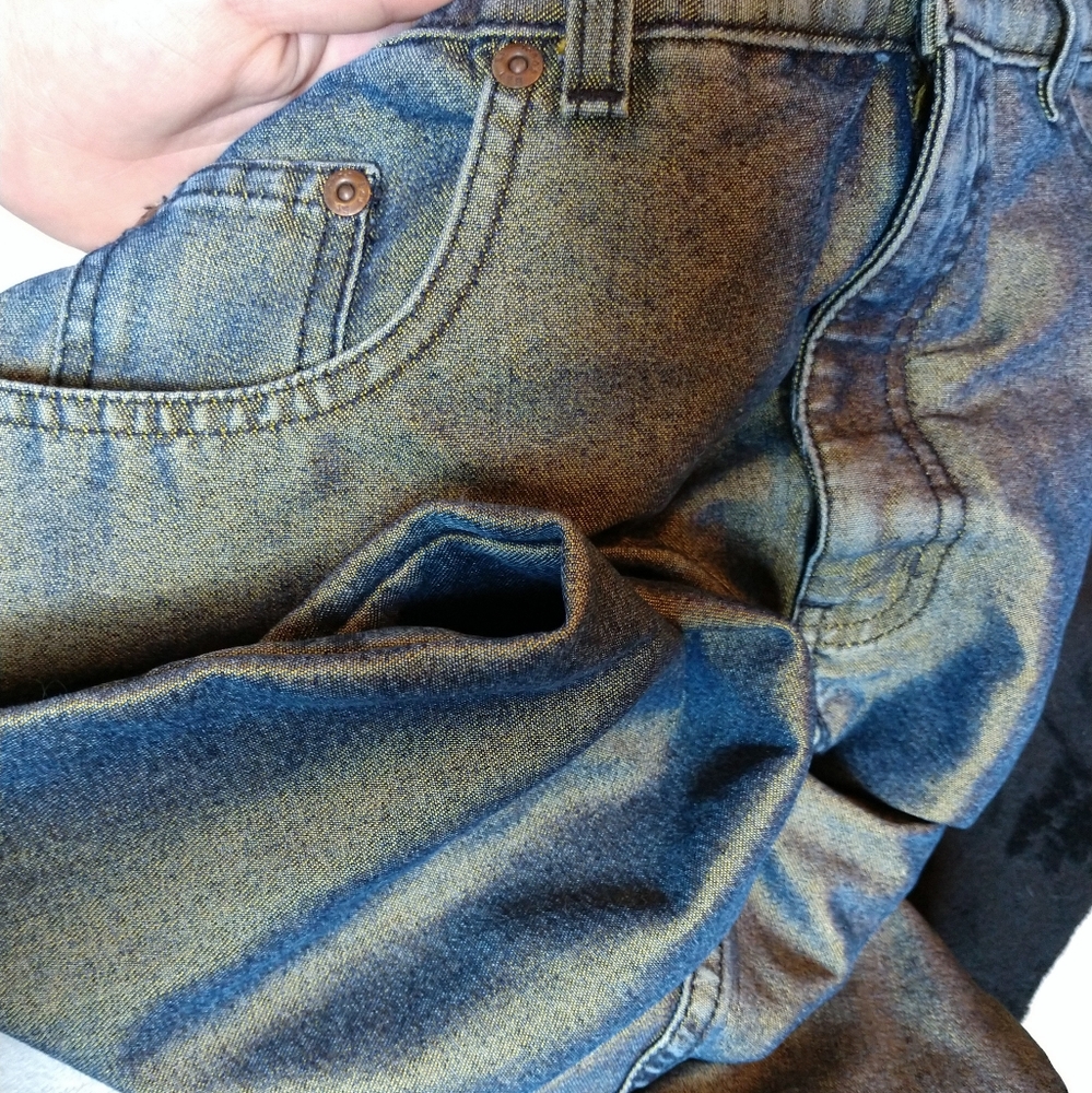 Vintage Iridescent Chameleon Jeans